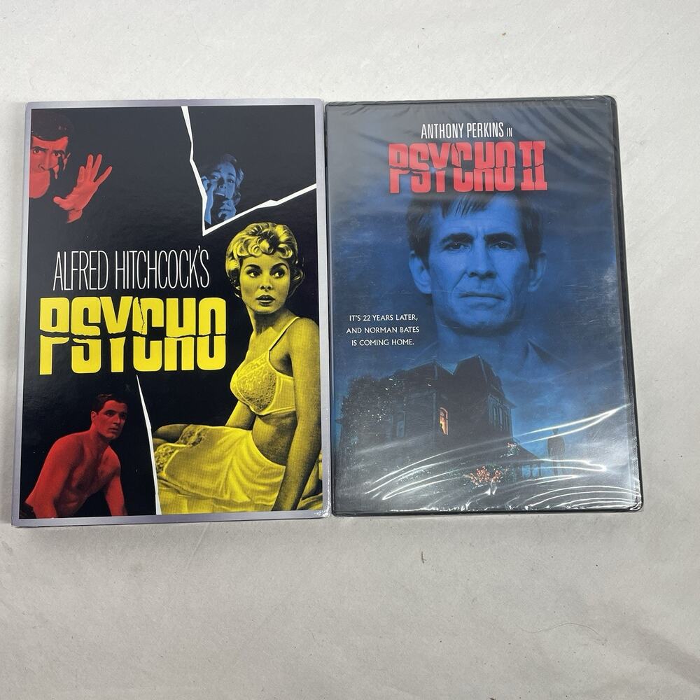 Alfred Hitchcocks Psycho & Psycho 2 Vintage Art Series DVD Factory Sealed!!
